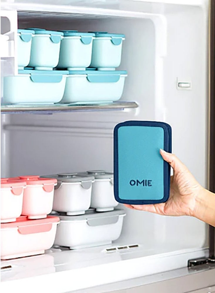 OMIE Chill Travel Food Pouch Cooler, Blue  - Image 1