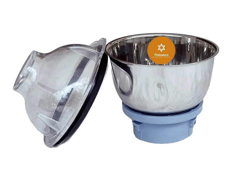 PENTASTARA Chutney Jar forPhillips HL7510 HL775600 HL770700 HL770100 HL7555 HL769900 HL7511 HL7750with 3 Base Locks 500 ml Capacity - Image 1