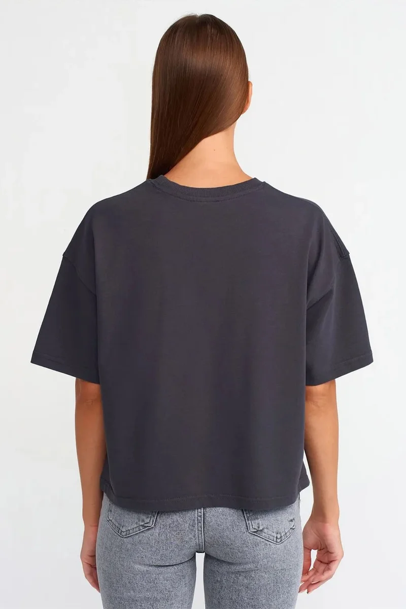 ديلفين DILVIN Oversized Cotton Crew Neck T-Shirt