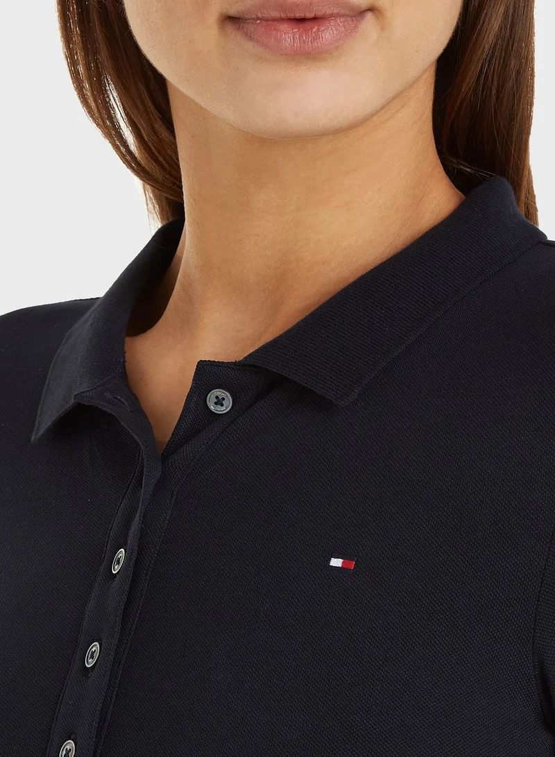 TOMMY HILFIGER Polo Neck Knitted Dress