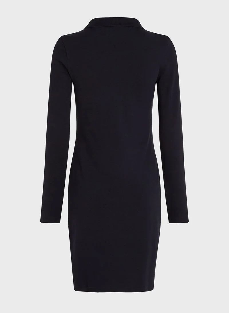 TOMMY HILFIGER Polo Neck Knitted Dress