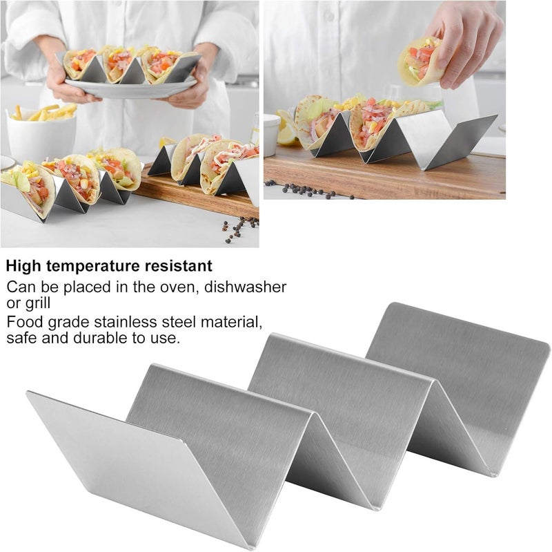 User friendly optimized build Taco Holder 4 Packs, Stainless Steel Taco Holders Set, WShape Stainless Steel Pancakes Stand, Kitchen Tool for Restaurant Dining Room Budget friendly trendy design Space saving design picks Easy assemble alternatives Reliable local delivery service Oil resistant Light durable upgraded substance Simple practical structure Scratch resistant Hardness boosted processed substance Remote area delivery All environment compatible Simple multi-color universal build Gulf market trial optimized design All user friendly build Assorted natural tone picks Simplified versatile design Varied available picks Upgraded classic design All user group compatible Simple upgraded construction Proper storage environment Ventilated design Efficiency boosted construction Wide range compatible material - Image 5