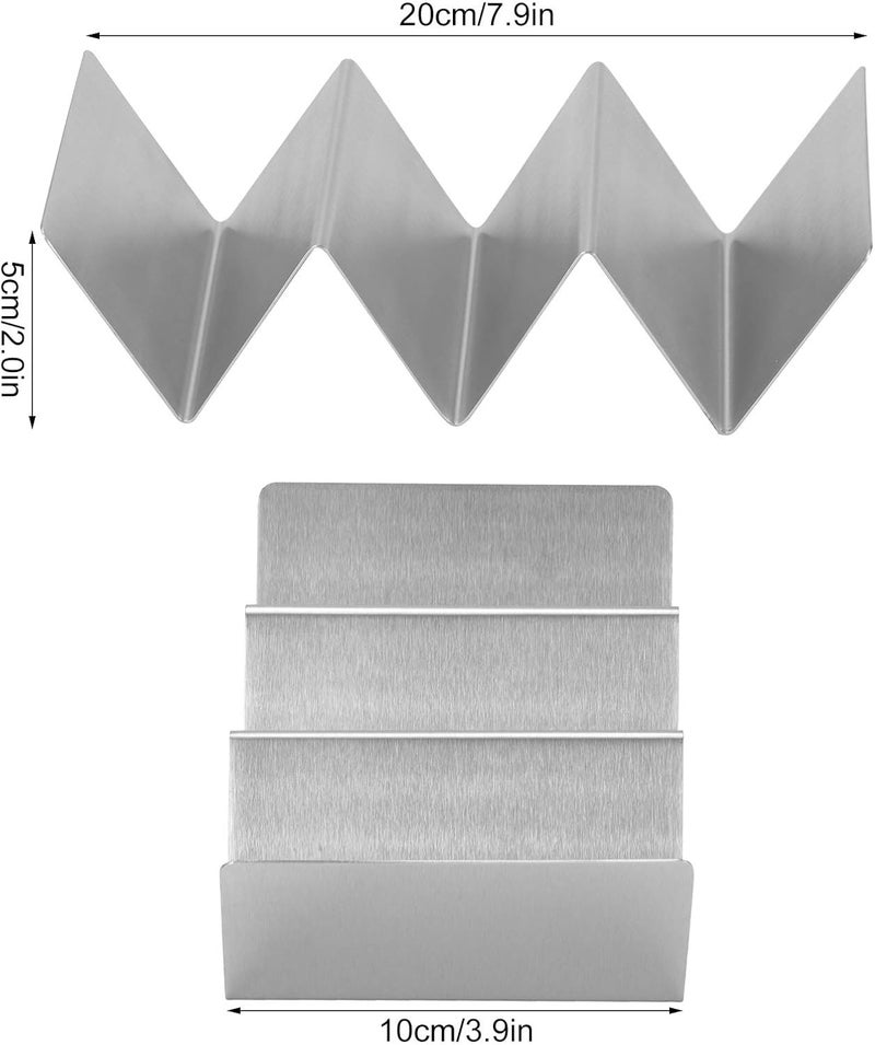 User friendly optimized build Taco Holder 4 Packs, Stainless Steel Taco Holders Set, WShape Stainless Steel Pancakes Stand, Kitchen Tool for Restaurant Dining Room Budget friendly trendy design Space saving design picks Easy assemble alternatives Reliable local delivery service Oil resistant Light durable upgraded substance Simple practical structure Scratch resistant Hardness boosted processed substance Remote area delivery All environment compatible Simple multi-color universal build Gulf market trial optimized design All user friendly build Assorted natural tone picks Simplified versatile design Varied available picks Upgraded classic design All user group compatible Simple upgraded construction Proper storage environment Ventilated design Efficiency boosted construction Wide range compatible material - Image 2