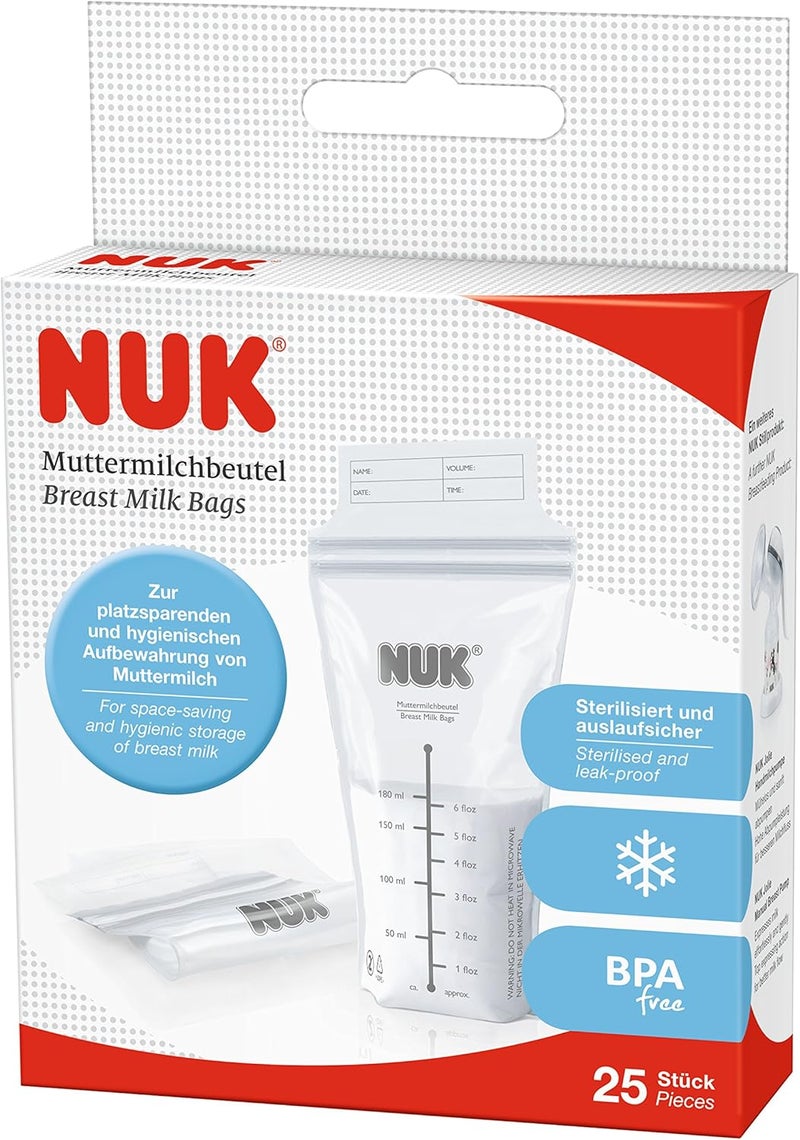 NUK Breast Milk Storage Bags - 180ml, 25 Count - Image 3