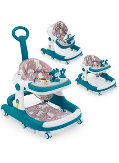 Generic Indoor Trampoline and SUPAAR foldable baby walker and baby jumper Multifunctional Electric Baby Jumper Walker Cradle Tropical Forest Indoor Baby Swing Rocking  - Image 1