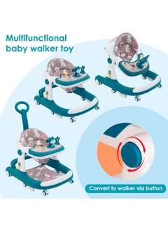 Generic Indoor Trampoline and SUPAAR foldable baby walker and baby jumper Multifunctional Electric Baby Jumper Walker Cradle Tropical Forest Indoor Baby Swing Rocking  - Image 5