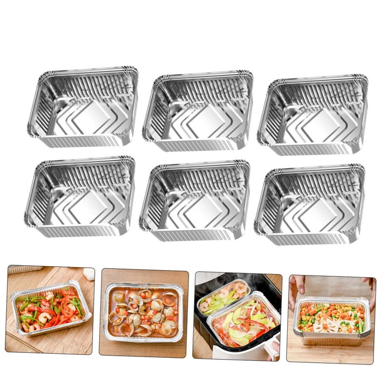 10Pcs Heavy Duty Aluminum Foil Grill Liners And Food Pans BBQ Accessories Set - Image 5