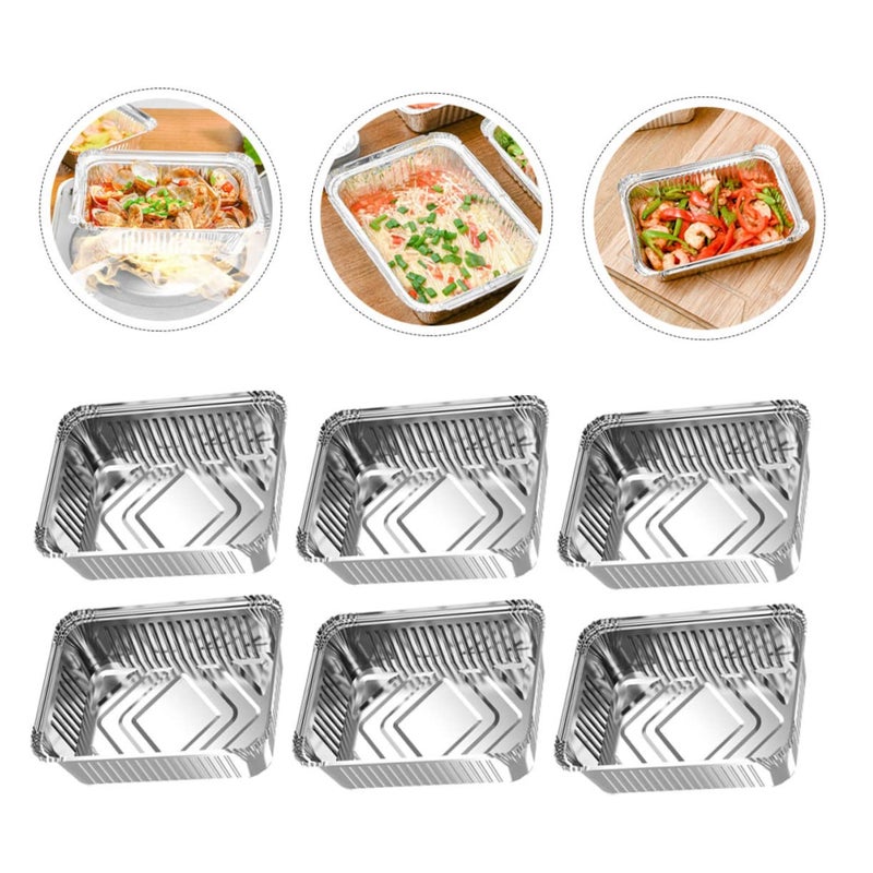 10Pcs Heavy Duty Aluminum Foil Grill Liners And Food Pans BBQ Accessories Set - Image 4