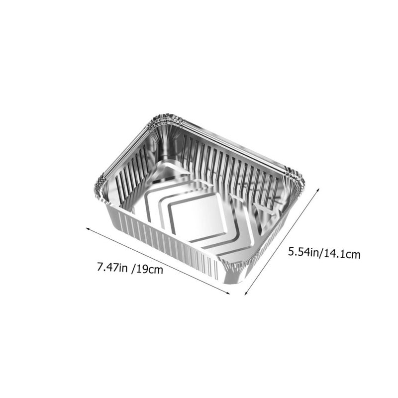 10Pcs Heavy Duty Aluminum Foil Grill Liners And Food Pans BBQ Accessories Set - Image 3