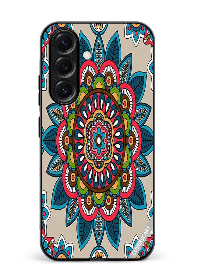 VR CREATIVE Protective Case Cover For Samsung Galaxy S25 Plus Indian Mandala Design Multicolour