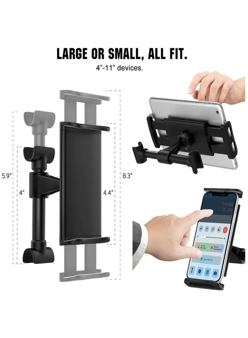 1pcs Car Tablet Phone Holder Seat Back Adjustable Car iPad Holder For Headrest Rotation Mobile Phone Mount Support 4 to 11 Inch Devices for Kids Rear Seat Entertainment - Image 4