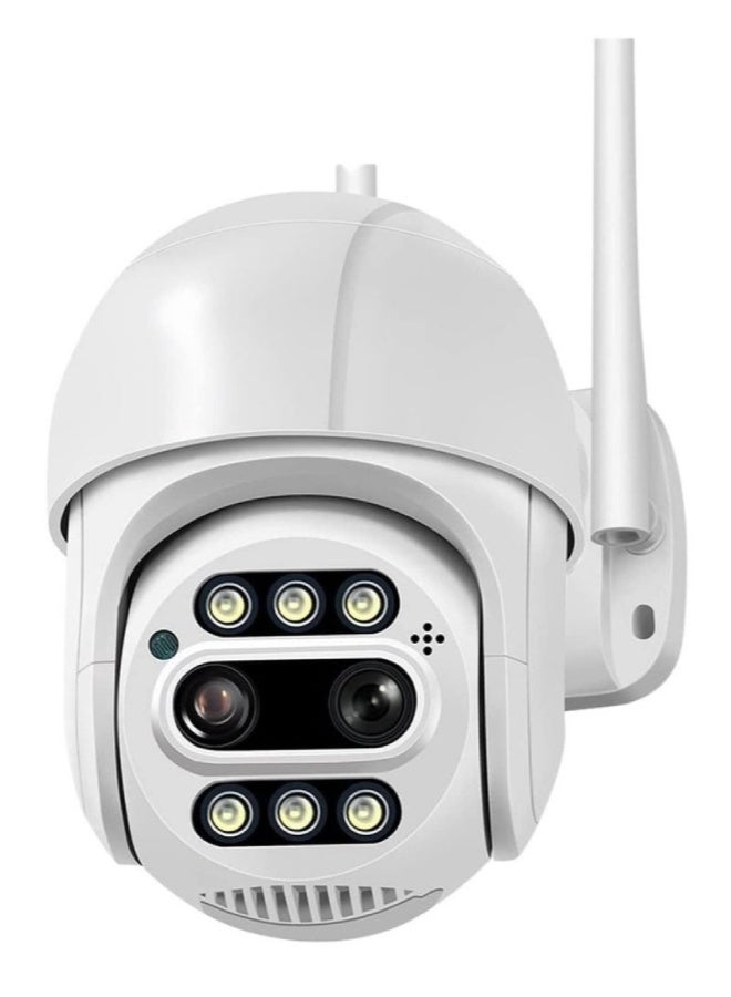 AROAQ 8MP 4K PTZ WiFi IP Camera – Dual Lens (2.8mm + 12mm), 8x Digital Zoom, AI Human Detection, Night Vision, Outdoor CCTV Security Camera - Image 1