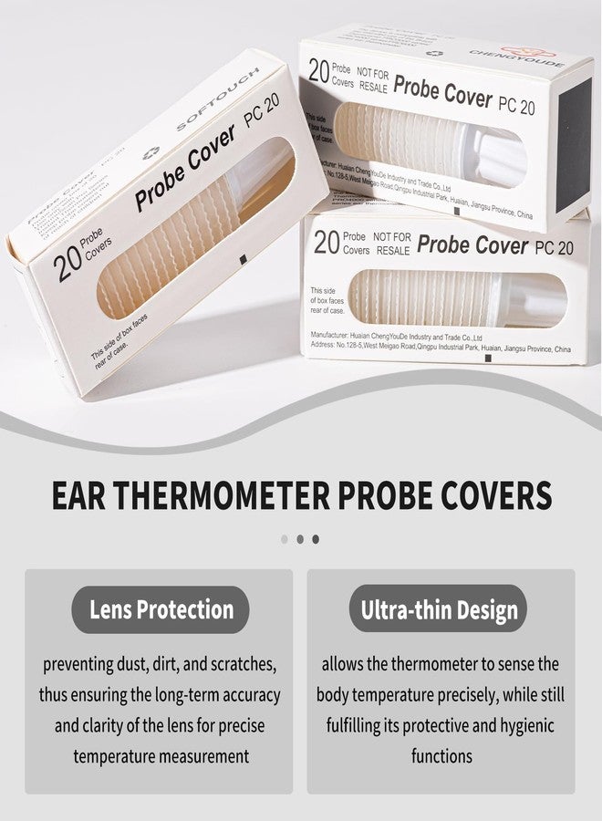 CHENGYOUDE 500 Counts Thermometer Ear Covers, Ear Thermometer Probe Covers, Lens Filters/Refill Caps for All Braun Ear Themometer Models, BPA Free Digital Disposable Ear Thermometer Covers - Image 5