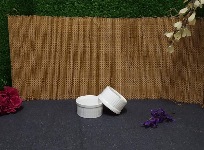 Caffeine Ceramic Handmade Glossy White Combo Dinner Set (4 pcs.) - Image 3