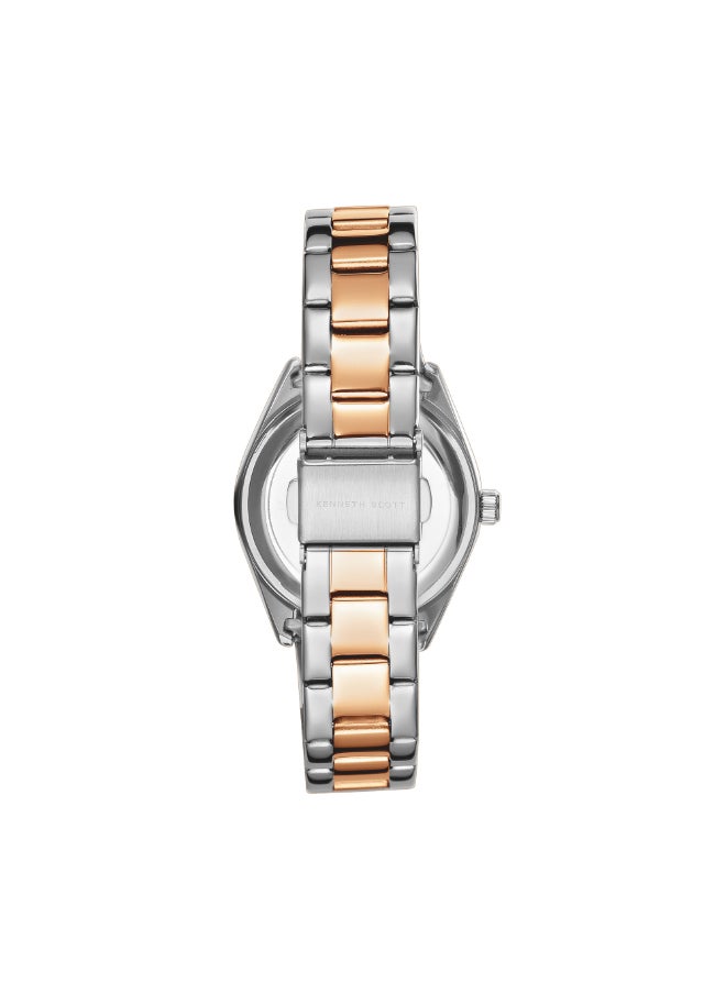 KENNETH SCOTT Women's Stainless Steel Analog Watch K24509-KBKH - 33 mm  - Image 3