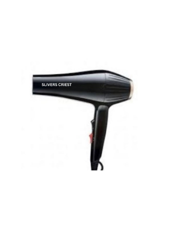 SLIVERS CRIEST Professional Electric   Hair Dryer Hair Dryer SC-666 (3500W) - 220 - 240v | Super Power Strong Wind with Accessories – Black - Image 1