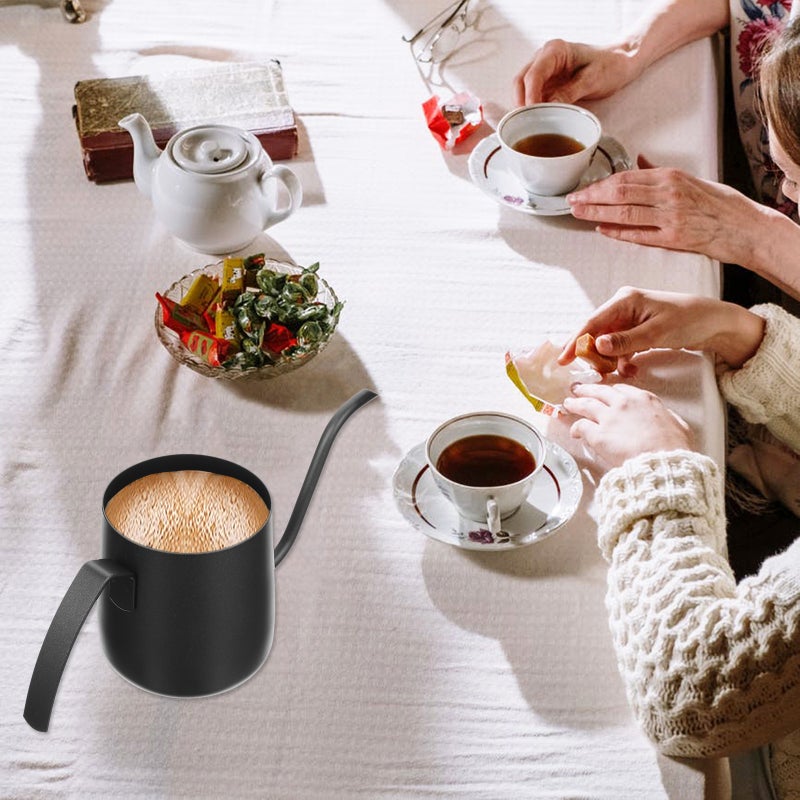 🍳 قدر قهوة بفوهة طويلة من الفولاذ المقاوم للصدأ للاستخدام في المطبخ - Image 2