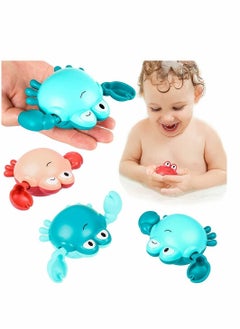 Bath Toys, Wind-up Swimming Crab Interactive Baby Toys for 1-5 Year Old Boy Girls Birthday Gifts Multi-Colors, 4 Pcs Set