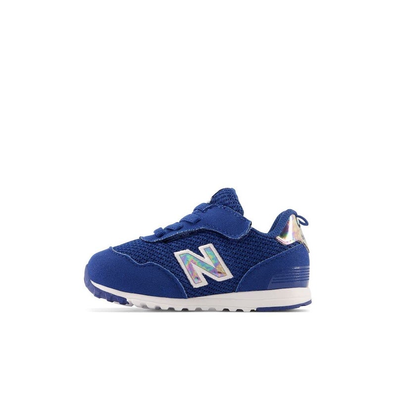 New Balance Kid's 515 V1 New-b Hook and Loop Sneaker, Atlantic Blue/White, 2 Infant - Image 3