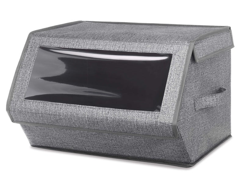 Whitmor Stackable Window Box, Crosshatch Gray - Image 1