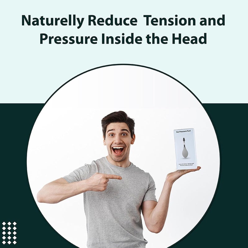 XYZDreams Ear Pressure Relief Device Migraine Relief Cap  Airplane Ear Pressure Relief Through Inner Ear Pressure Balance Reduces Tension Ear Popper Ear Relief Device Grey - Image 4