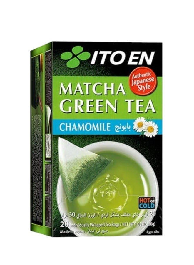 Ito En Matcha Green Tea with Chamomile 20 bags 30 grams