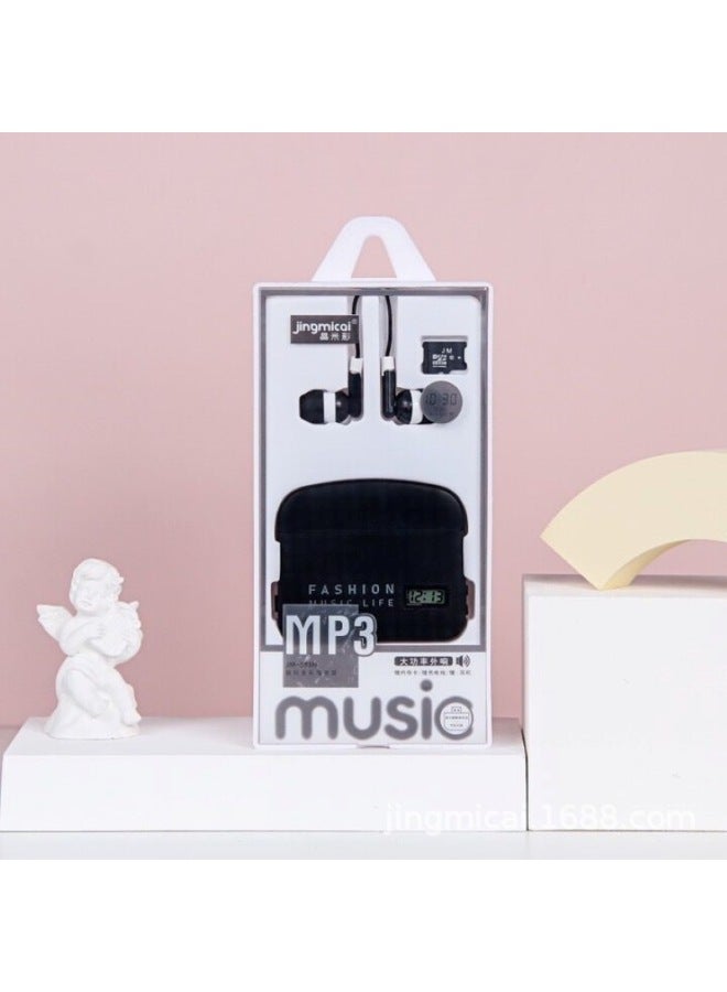 Jingmi Color Jingmicai Mp3 Direct Mp3 External Ring MP3 With Card Reader External Ring Card Mp3-Body Color:Pink-Memory Capacity:With Memory Card - Image 4