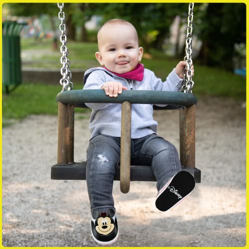 Disney Mickey Mouse White Infant Shoes – Easy Hook and Loop Closure, Easy On and Off – Size 12-18 Months - Image 4