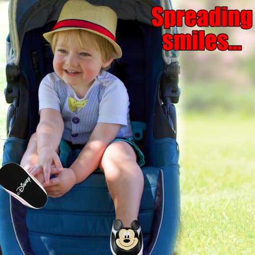 Disney Mickey Mouse White Infant Shoes – Easy Hook and Loop Closure, Easy On and Off – Size 12-18 Months - Image 3