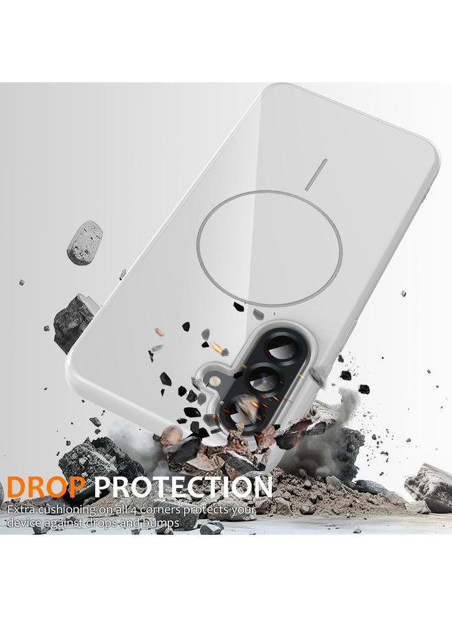 S-TOP Case For Samsung Galaxy A26 5G Glossy TPU Shockproof MagSafe Phone Case with Lanyard - Image 3