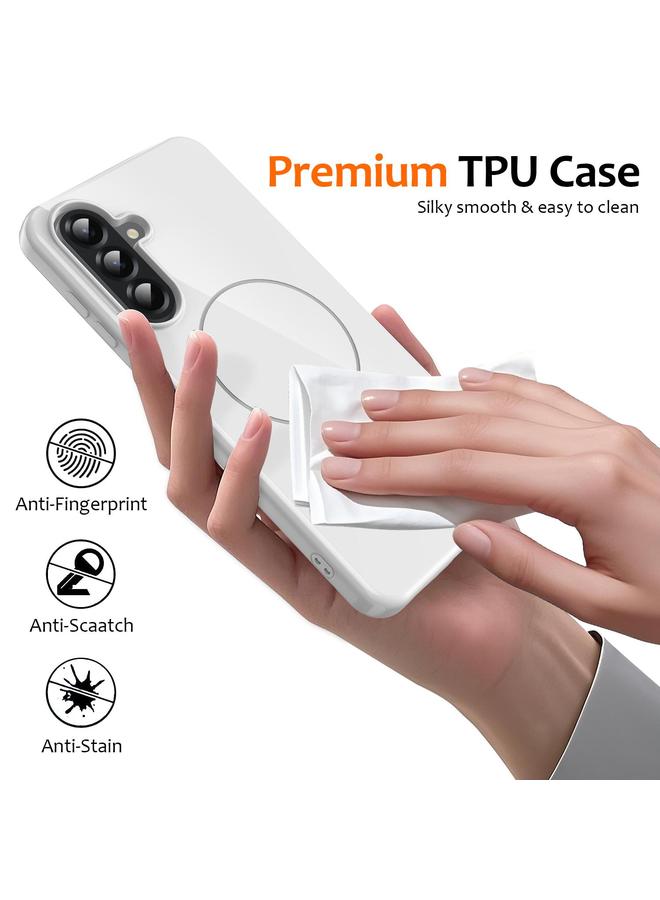 S-TOP Case For Samsung Galaxy A26 5G Glossy TPU Shockproof MagSafe Phone Case with Lanyard - Image 5