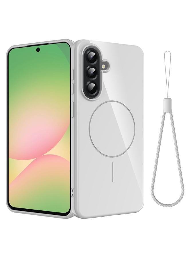 S-TOP Case For Samsung Galaxy A26 5G Glossy TPU Shockproof MagSafe Phone Case with Lanyard - Image 1