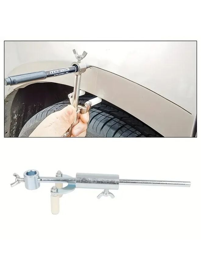 1pc Adjustable Wheel Eyebrow Parallel Scriber Durable Metal Paint Marking Tool For Automotive Sheet Metal Repair - Image 1