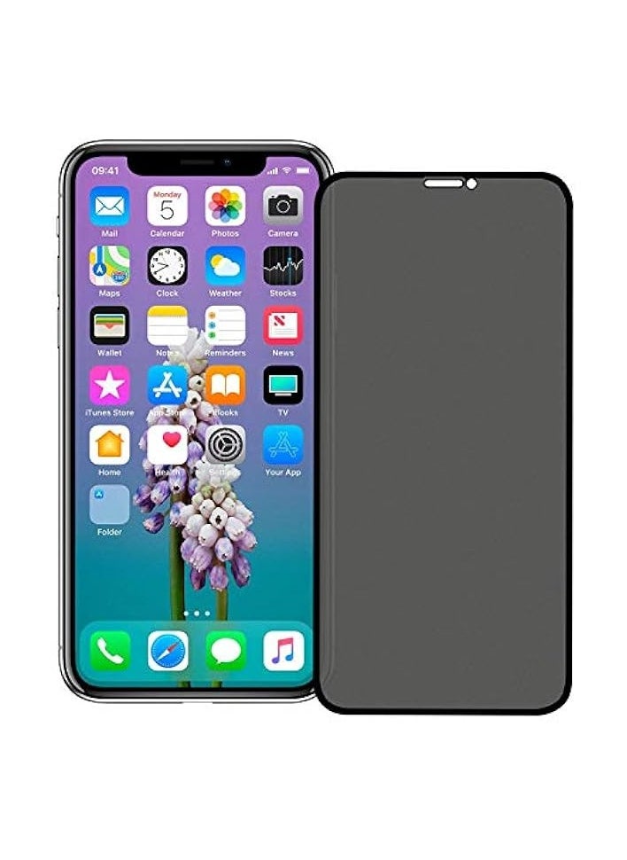 PROMASS - Anti-Spy Privacy Full Coverage Super Clear 9H Hardness Tempered Glass Screen Protector for iPhone XS/X - Image 1