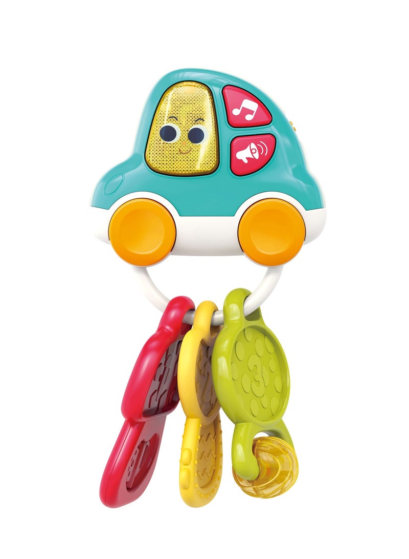 Hola Musical Car Key Toy with Sounds, Lights & Teething Keys | Interactive Baby Rattle for Toddlers 9+ Months - Image 2