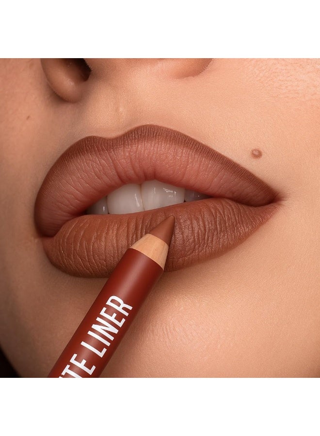 هدى كراش مجموعة أقلام تحديد الشفاه سوبر مات من هودا كراش، 12 قلمًا - مقاوم للماء، لون طبيعي، متعدد الألوان، يدوم طويلًا للنساء والفتيات - Image 3