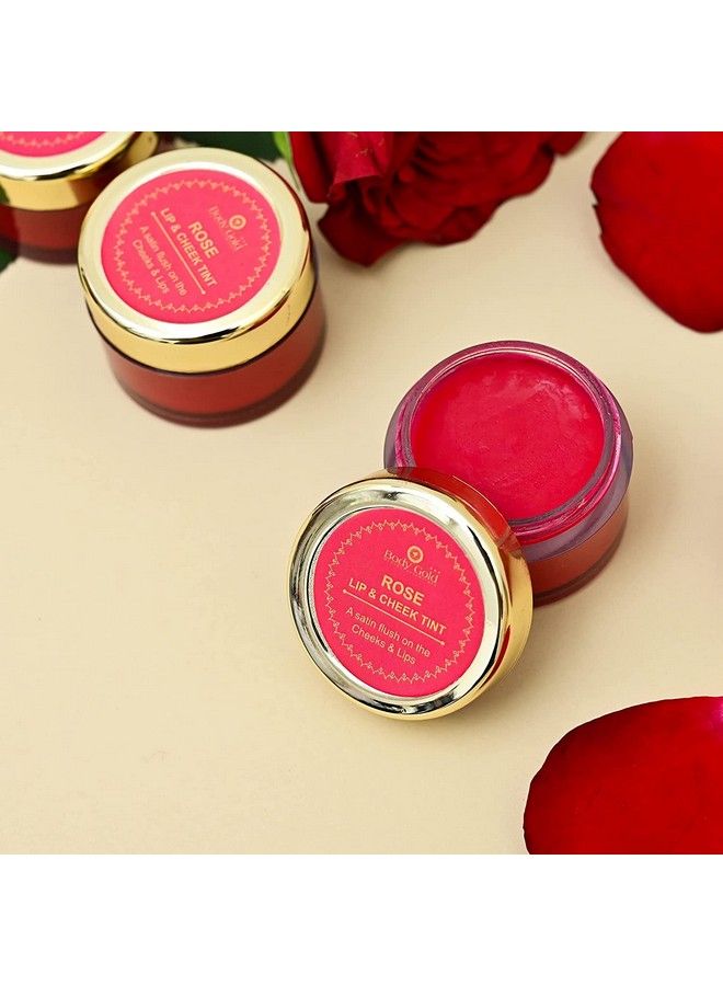 Body Gold Natural Rose Lip & Cheek Tint Blush Give Your Lip & Cheek To Rose Look For Easy To Blend Men And Women Chemical Free 5Gram - Image 1
