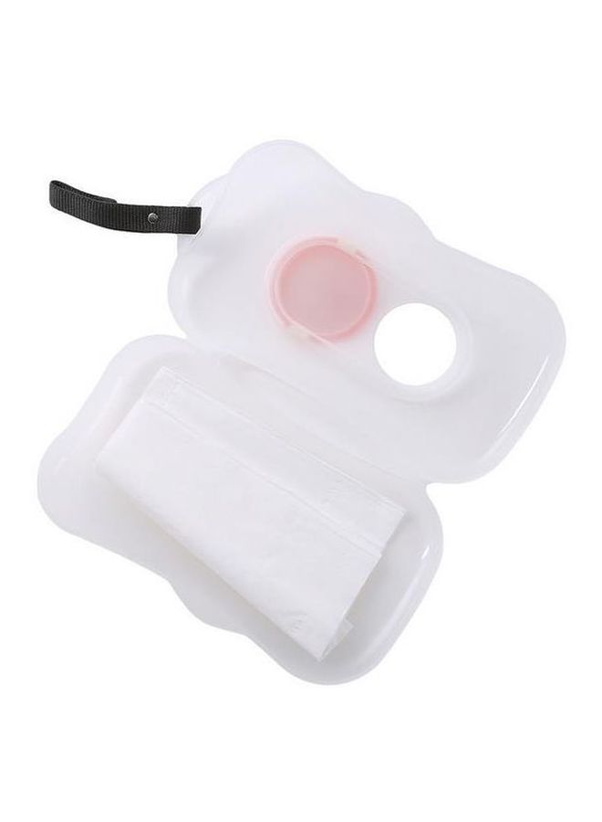Portable Baby Wipes Dispenser, Refillable Stroller Wipe Holder, Reusable Wet Tissue Box with Red Button for Travel, Outdoor & On-the-Go Use - Image 3