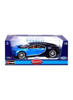 Bburago Bburago Bugatti 2016 Chiron Die-cast Car (1:18, Blue)  - Image 2