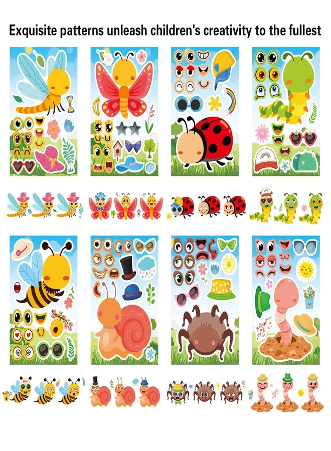DUJAA 24 Multicolor Cartoon Insect Stickers for Kids, Spring Educational Stickers, Vinyl Material, Ideal for Glass Surfaces - Image 4