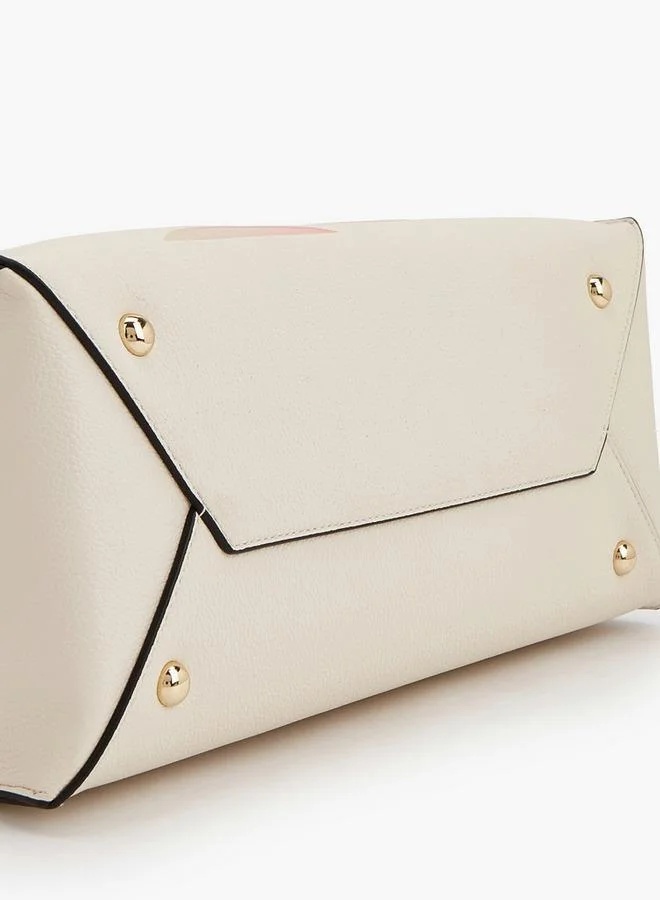 Celeste BEIGE Printed Tote Bag With Double Handles for Women | Best Price UAE