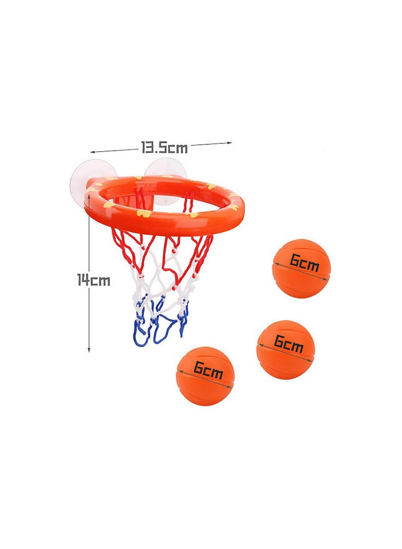 GGOOT Bath Toy Basketball Hoop, Balls Set for Boys and Girls, with Strong Suction Cup Easy to Install, Kid & Toddler Gift  - Image 2