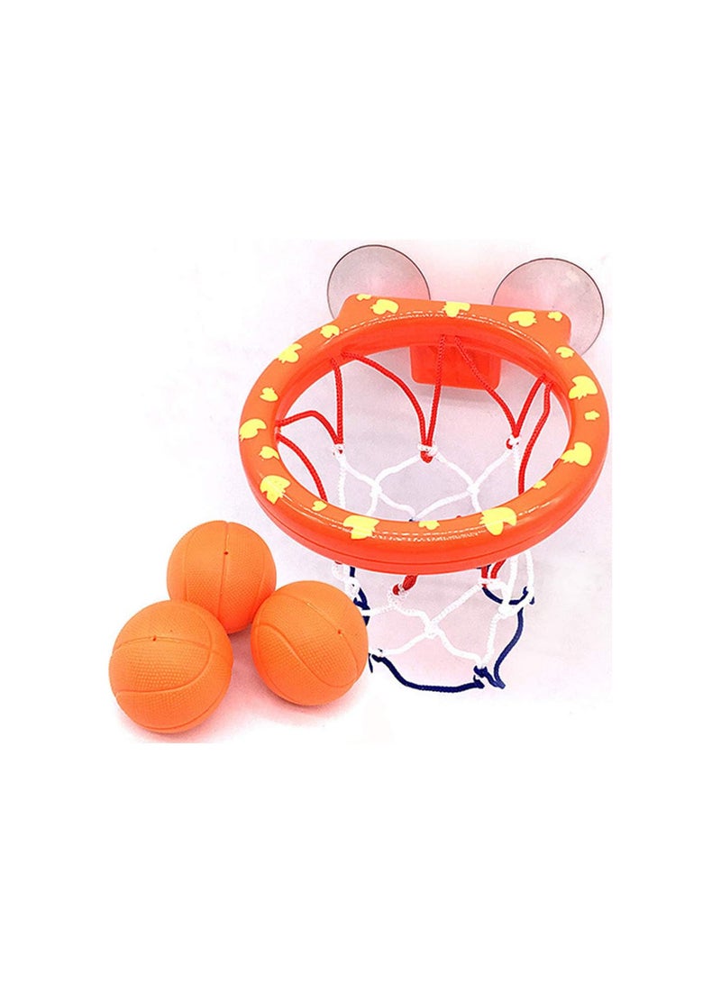 GGOOT Bath Toy Basketball Hoop, Balls Set for Boys and Girls, with Strong Suction Cup Easy to Install, Kid & Toddler Gift  - Image 1