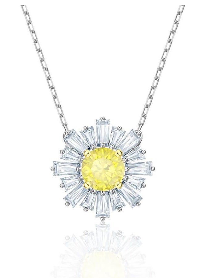 عام قلادة صن شاين مطلية بالروديوم - Image 1