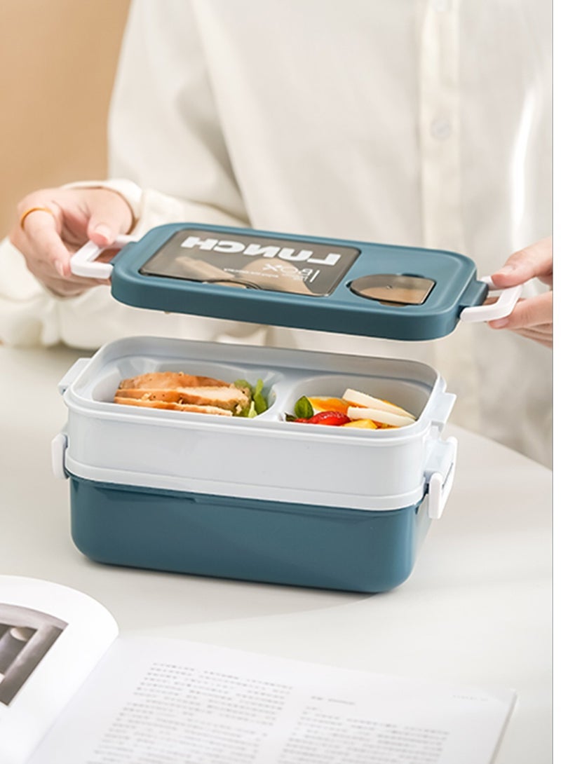 ROEIEIS Lunch Box,Leak-Proof Bento Box for Kids, BPA-Free Lunch Box Kids,Microwave and Dishwasher Safe Bento Box Adult,Durable Lunch Containers for Adults (Green) - Image 3