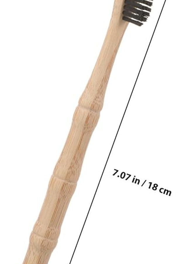 4 Pack Eco Friendly Soft Bristles Toothbrushes With Curved Heads For Adults Travel Oral Care - Image 3