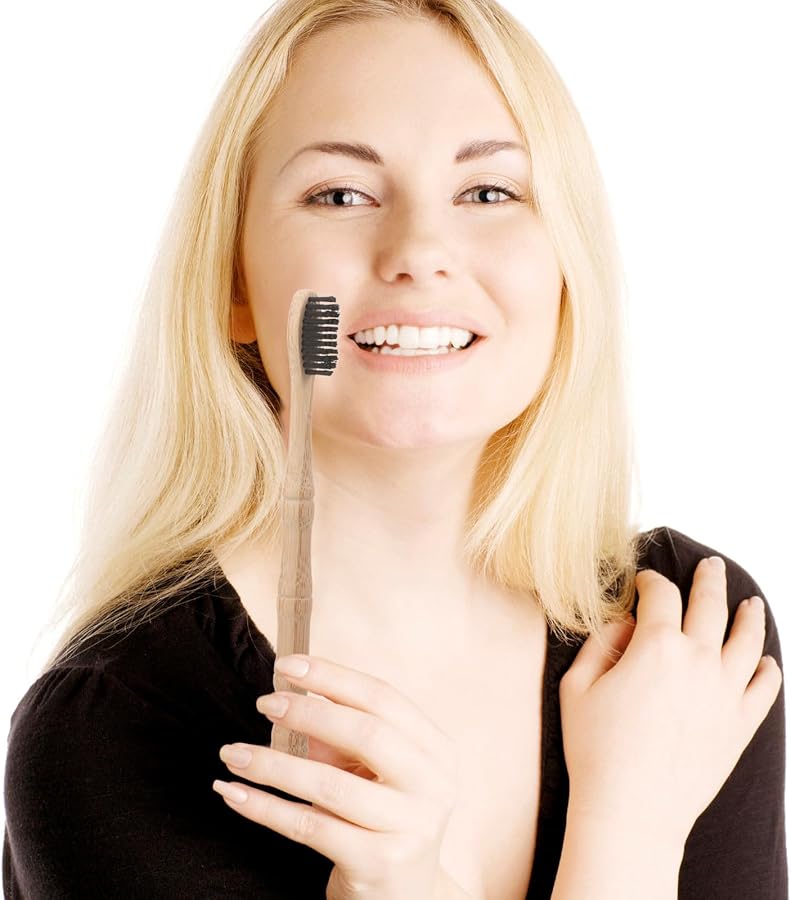 4 Pack Eco Friendly Soft Bristles Toothbrushes With Curved Heads For Adults Travel Oral Care - Image 5