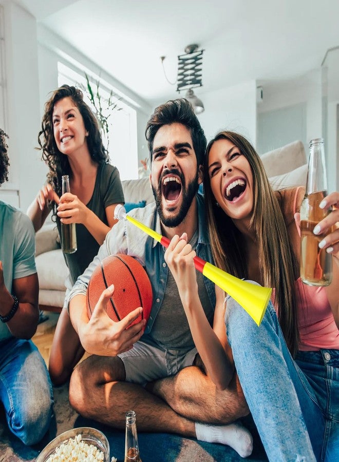 Ouffun Collapsible Stadium Horn Noise Maker 24 Inch Vuvuzela Stadium Horn Plastic Trumpet Horn Blow Horns Noisemakers for Sporting Events Graduation Games School Sports Party Supplies Favors Accessories - Image 4