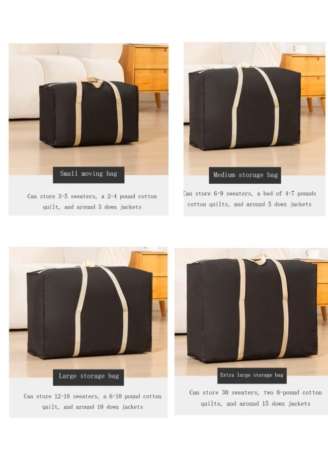 GGEROU - 4 Pack Large Laundry Storage Travel Bags, Strong and Durable Clothes Bags for Duvets Pillows, Tote Bags with Reinforced Handles - Image 1
