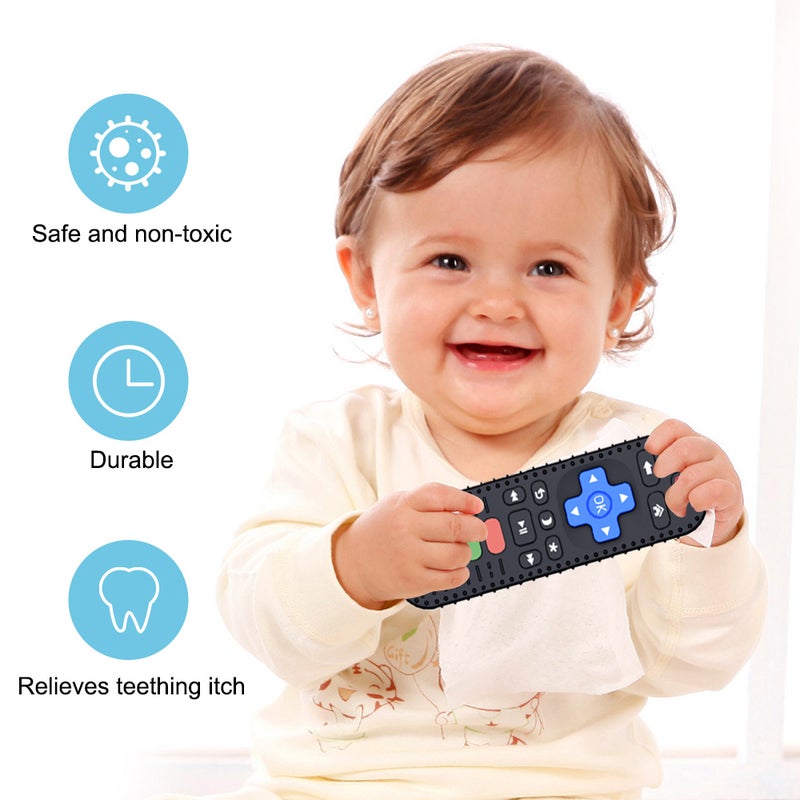 Silicone Baby Teether Remote Control Teether Teething Toys Soft Teething Pacifier for Infants - Image 3